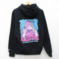 M★古着 チャンピオン champion 長袖 スウェット パーカー メンズ RASH TAU 黒 26mar26