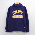 ラッセル 00s 長袖スウェットパーカー EAST CAROLINA パープル XL | 古着