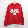 L★古着 ラッセル 長袖 スウェット パーカー メンズ 00年代 00s TEXAN 赤【spe】 26mar27