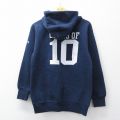 S★古着 長袖 スウェット パーカー メンズ HOLY NAME USA製 紺 26mar27