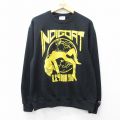L★古着 チャンピオン champion 長袖 ヒップホップ ラップ スウェット メンズ クリスブラウン INDIGOAT クルーネック 黒【spe】 26mar27