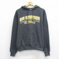L★古着 チャンピオン champion 長袖 スウェット パーカー メンズ OSHLOSH 濃グレー 26mar28