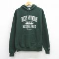 M★古着 チャンピオン champion 長袖 スウェット パーカー メンズ ROCKY MOUNTAIN 緑 26mar28