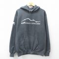 L★古着 チャンピオン champion  スウェット パーカー メンズ KIPP 濃グレー 霜降り 26mar28