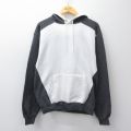 M★古着 チャンピオン champion 長袖 スウェット パーカー メンズ 無地 ツートンカラー 白他【spe】 26mar28