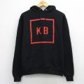 M★古着 チャンピオン Champion 長袖 スウェット パーカー メンズ KB 黒 26mar30