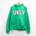 L★古着 チャンピオン champion 長袖 スウェット パーカー メンズ 00年代 00s UNLV 緑 26apr03