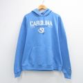 L★古着 チャンピオン champion 長袖 スウェット パーカー メンズ ノースカロライナ 薄紺 26apr03