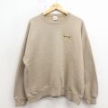 XL★古着 ジャージーズ 長袖 スウェット メンズ 90年代 90s Riveredge クルーネック USA製 ベージュ 26apr15