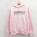 スラッシャー 長袖パーカー ビッグロゴ ピンク M | 古着