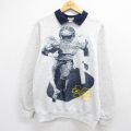 リー 90s 長袖スウェット ミシガンアメフト グレー M | 古着