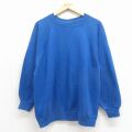 ヘインズ 90s 長袖スウェット ラグラン ブルー L | 古着
