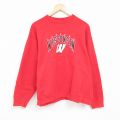 00s 長袖スウェット ウィスコンシン レッド XL | 古着