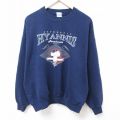 90s 長袖スウェット 灯台 ネイビー XL | 古着