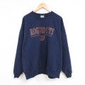 ジャージーズ 00s 長袖スウェット ロジャーズシティ ネイビー XL | 古着