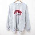 XL★古着 長袖 スウェット メンズ 00年代 00s ローソン カージナルス 刺繍 大きいサイズ クルーネック グレー 霜降り 24feb01 中古 スエット トレーナー トップス
