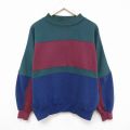 90s ラグランスウェット 無地 グリーン XL | 古着