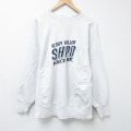 L★古着 長袖 スウェット メンズ 90年代 90s 警察署 刺繍 クルーネック USA製 薄グレー 霜降り 24may16 中古 スエット トレーナー トップス