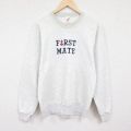 ジャージーズ 80s 長袖スウェット FIRST MATE グレーボーダー L | 古着