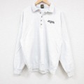 L★古着 長袖 スウェット メンズ 90年代 90s PATTERSON WAREHOUSING 襟付き USA製 薄グレー 霜降り 24aug23 中古 スエット トレーナー トップス