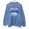XL★古着 TULTEX 長袖 スウェット メンズ 00年代 00s ロイヤルカリビアン 大きいサイズ クルーネック 薄紺 ネイビー 24aug24 中古 スエット トレーナー トップス
