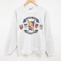 XL★古着 長袖 スウェット メンズ 90年代 90s スキー クルーネック USA製 薄グレー 霜降り 24aug26 中古 スエット トレーナー トップス
