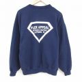 XL★古着 ジャージーズ 長袖 スウェット メンズ 00年代 00s フィットネス 大きいサイズ クルーネック 紺 ネイビー 24aug26 中古 スエット トレーナー トップス