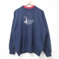 リー 00s 長袖スウェット OGUNQUIT MAINE ネイビー XL | 古着