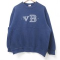 フルーツオブザルーム 00s 長袖スウェット VB刺繍 ネイビー L | 古着
