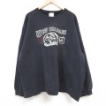 XL★古着 長袖 スウェット メンズ 00年代 00s ニューオーリンズ 大きいサイズ クルーネック 黒 ブラック 24aug28 中古 スエット トレーナー トップス