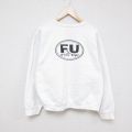 フルーツオブザルーム 00s 長袖スウェット FinsUp ホワイト XL | 古着