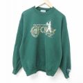 90s 長袖スウェット ゴルフ グリーン L | 古着