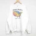 Weather 00s 長袖スウェット ホワイト XL | 古着