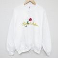 ジャージーズ 90s 長袖スウェット 花 ホワイト L | 古着