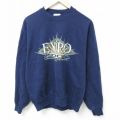 00s 長袖スウェット エキスポ2000 ネイビー M | 古着