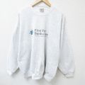XL★古着 リー Lee 長袖 スウェット メンズ 00年代 00s Bank 大きいサイズ クルーネック 薄グレー 霜降り 24sep10 中古 スエット トレーナー トップス