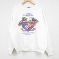 リー 90s 長袖スウェット Proud To Be AMERICAN ホワイト L | 古着