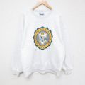 XL★古着 長袖 スウェット メンズ 90年代 90s ウィリアムメアリー カレッジ 大きいサイズ クルーネック 薄グレー 霜降り 24sep13 中古 スエット トレーナー トップス