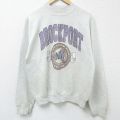 フルーツオブザルーム 90s 長袖スウェット BROCKPORT グレー M | 古着