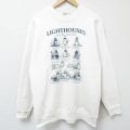 オニータ 90s 長袖スウェット 灯台 ホワイト M | 古着