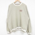 XL★古着 ジャージーズ 長袖 スウェット メンズ 90年代 90s SSOE 大きいサイズ クルーネック USA製 ベージュ カーキ 24sep19 中古 スエット トレーナー トップス