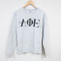 00s 長袖スウェット ギリシャ文字 グレー M | 古着