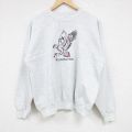 00s 長袖スウェット 鳥刺繍 グレー L | 古着