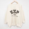 EXP 00s 長袖スウェット ビッグロゴ ベージュ XL | 古着