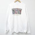 オニータ 長袖スウェット マサチューセッツ ホワイト XL | 古着