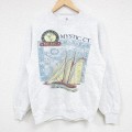 90s 長袖スウェット 船 グレー M | 古着