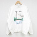 XL★古着 長袖 スウェット メンズ 90年代 90s ケープコッド 船 クルーネック 白 ホワイト 24oct02 中古 スエット トレーナー トップス