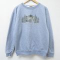 AdirondackS 90s 長袖スウェット 山 グレー L | 古着