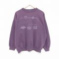TULTEX 90s 長袖スウェット 花 パープル XL | 古着