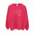 ISU 00s 長袖スウェット 刺繍 レッド M | 古着